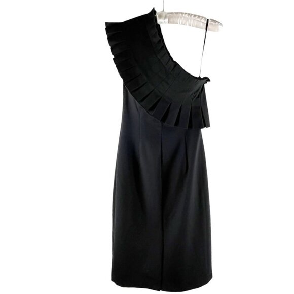 Ted Baker London Black Laylahi  Pleated One Shoulder Dress Size Ted 1 (US 4) NWT - Picture 4 of 16